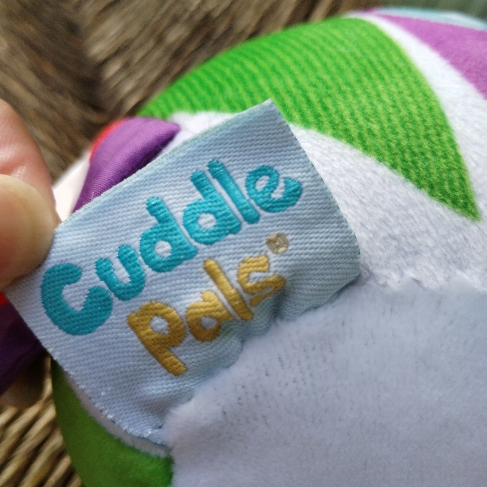 Γ·Cuddle Pal Toy Story Round Huggable Buzz Lightyear 6" Plush Baby Rattle Lovey - Picture 8 of 15